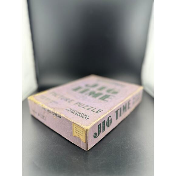 Vintage Jig Time Picture Puzzle - The Mill Stream - Picture 3 of 7